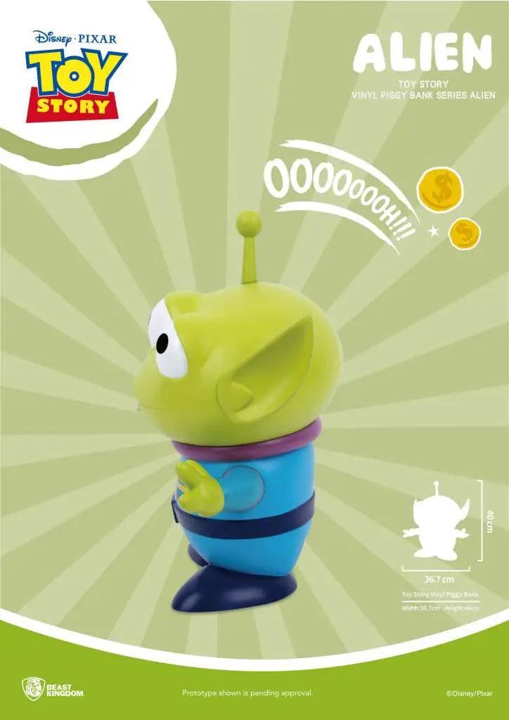 Beast Kingdom Toy Story Alien Große Vinyl-Spardose – 40 cm