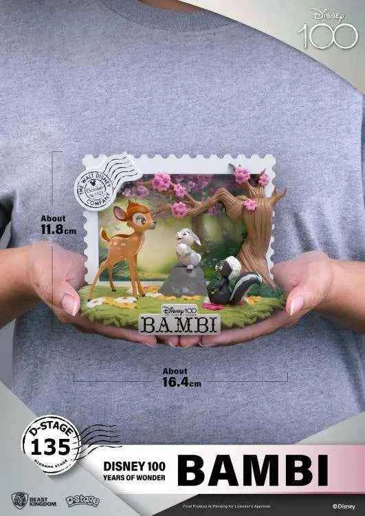 Disney 100 Jahre Bambi D-Stage Diorama DS-135 – Beast Kingdom - Actionfigurenwelt - Actionfigur Sammlerstück