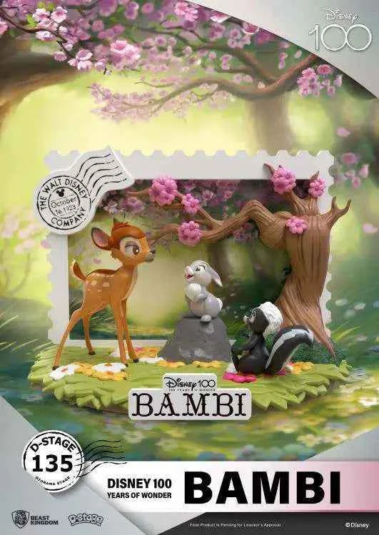 Disney 100 Jahre Bambi D-Stage Diorama DS-135 – Beast Kingdom - Actionfigurenwelt - Actionfigur Sammlerstück