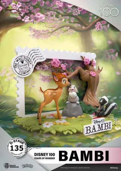 Disney 100 Jahre Bambi D-Stage Diorama DS-135 – Beast Kingdom - Actionfigurenwelt - Actionfigur Sammlerstück