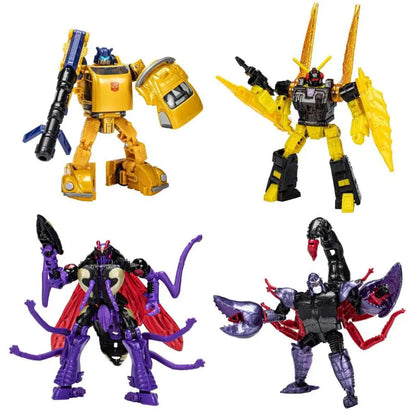Hasbro Transformers Buzzworthy Bumblebee Creatures Collide 4er-Pack