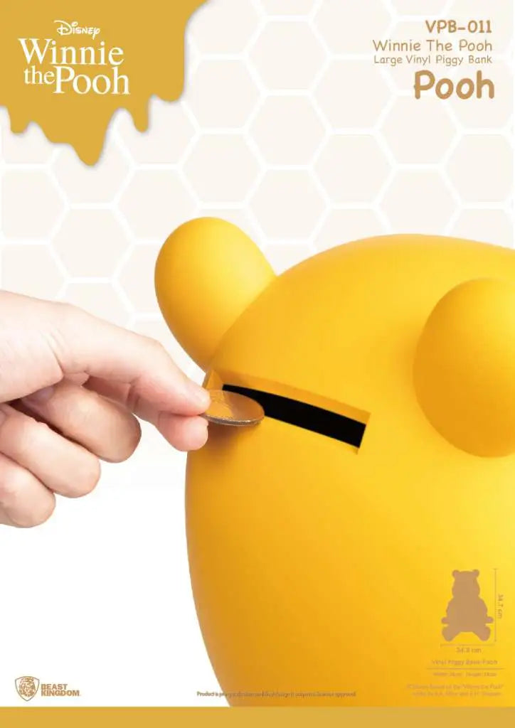 Beast Kingdom VPB-011 Disney Winnie Puuh – Großes Vinyl-Sparschwein (35 cm)