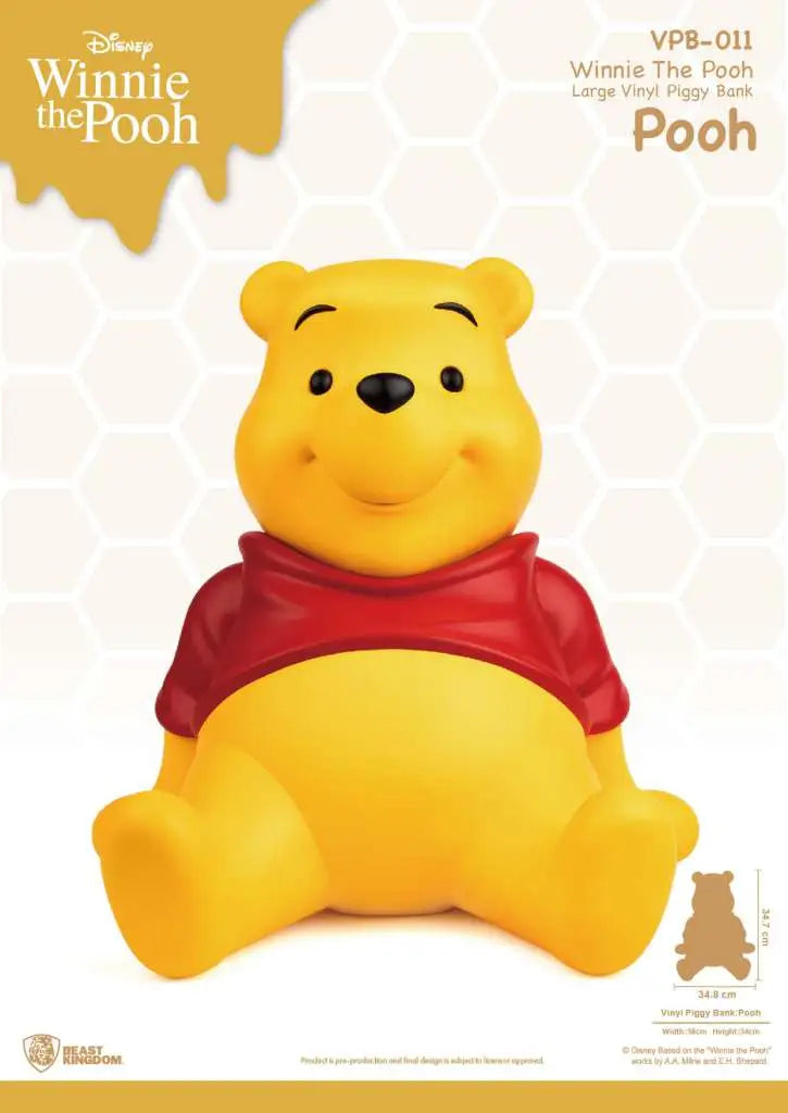 Beast Kingdom VPB-011 Disney Winnie Puuh – Großes Vinyl-Sparschwein (35 cm)