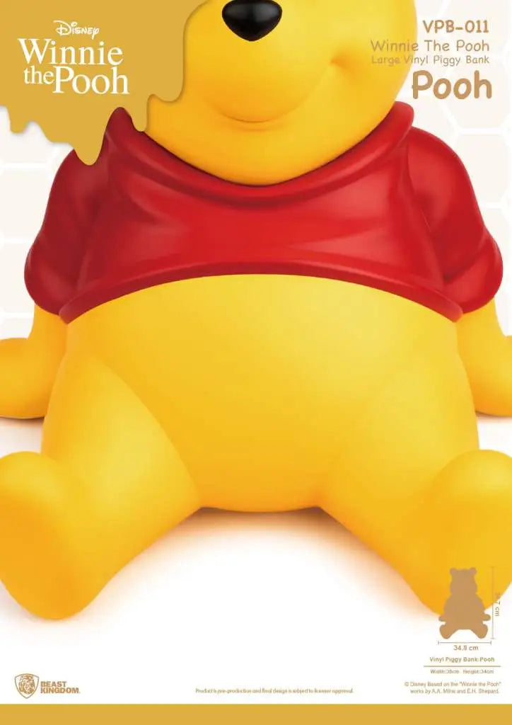 Beast Kingdom VPB-011 Disney Winnie Puuh – Großes Vinyl-Sparschwein (35 cm)
