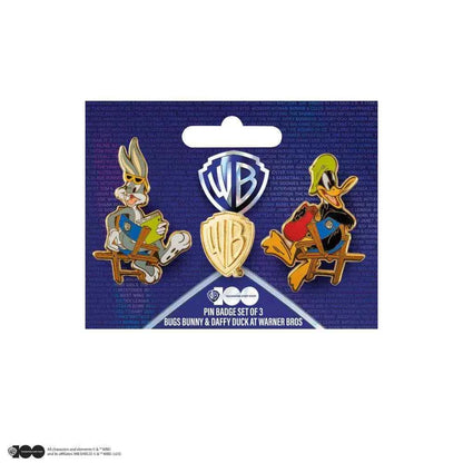 Warner Bros. 100th Anniversary Pin-Set – Bugs Bunny & Daffy Duck - Actionfigurenwelt - Actionfigur Sammlerstück
