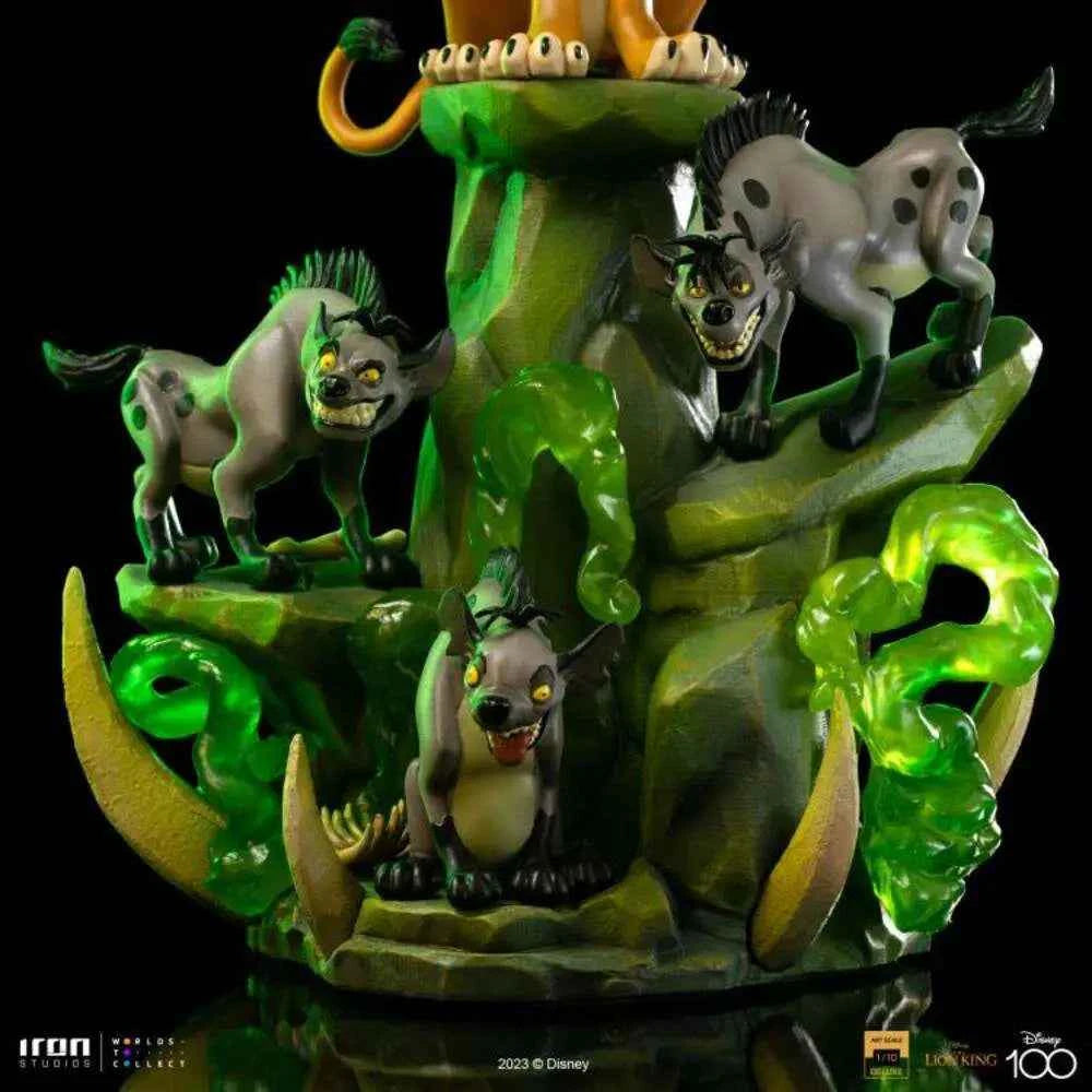 Iron Studios Disney 100: Scar Deluxe Art Scale Statue 1/10 – Der König der Löwen (31 cm)