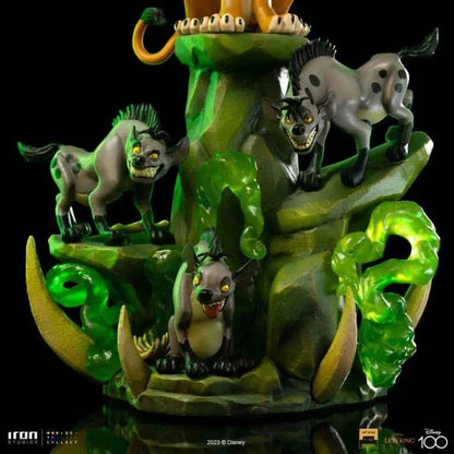 Iron Studios Disney 100: Scar Deluxe Art Scale Statue 1/10 – Der König der Löwen (31 cm)