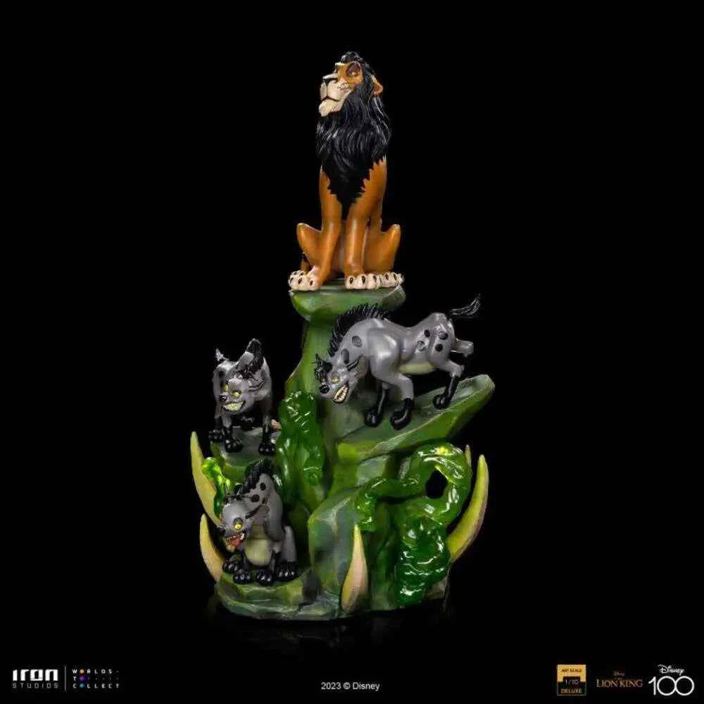 Iron Studios Disney 100: Scar Deluxe Art Scale Statue 1/10 – Der König der Löwen (31 cm)