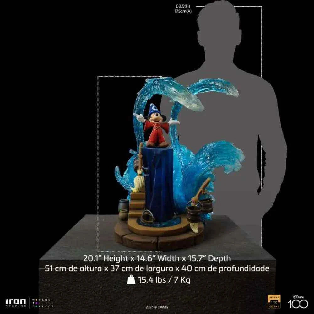 Iron Studios Mickey Mouse Fantasia Deluxe Statue – 1:10 Art Scale Disney 100