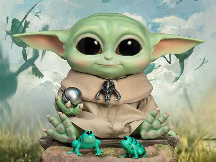 Star Wars Egg Attack Mandalorian Grogu Statue Beast Kingdom