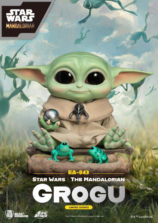 Star Wars Egg Attack Mandalorian Grogu Statue Beast Kingdom