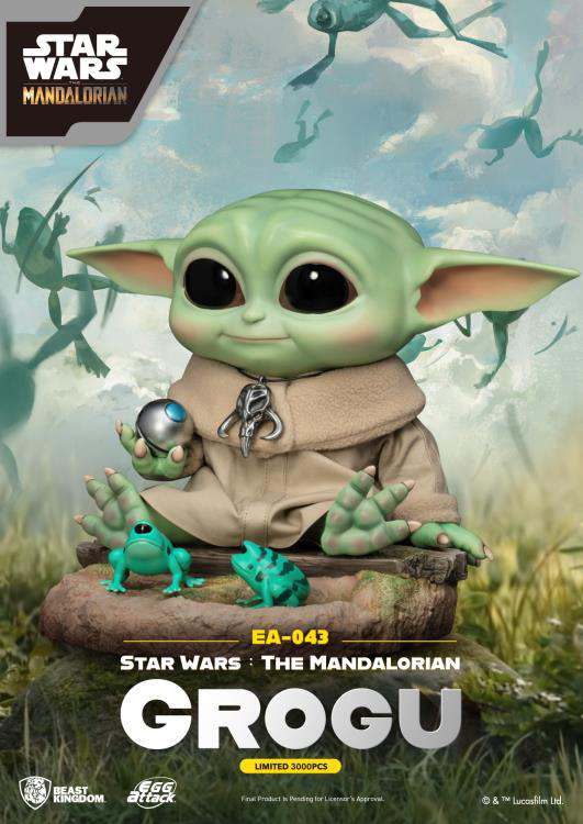 Star Wars Egg Attack Mandalorian Grogu Statue Beast Kingdom