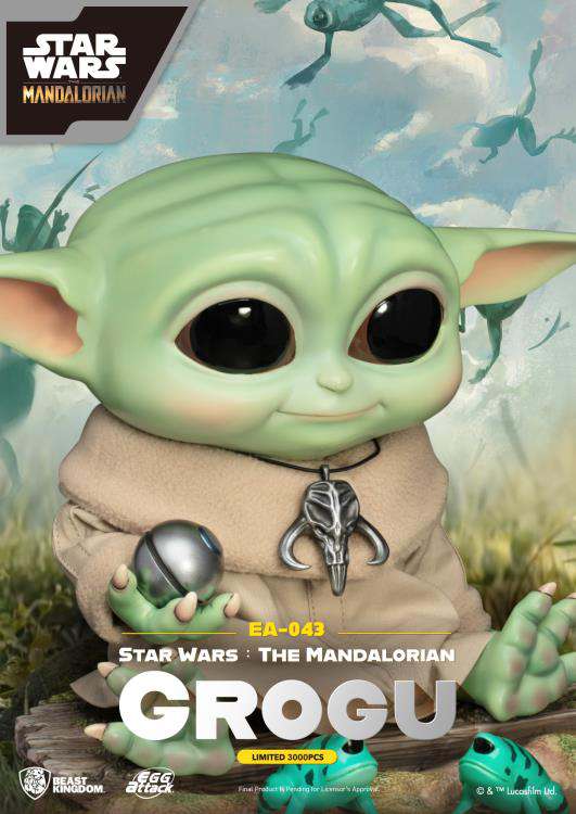 Star Wars Egg Attack Mandalorian Grogu Statue Beast Kingdom