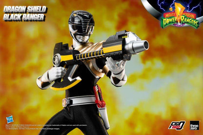 Mmpr Dragon Shield Black Ranger Power Rangers Actionfigur 30cm 1/6 Af Threezero