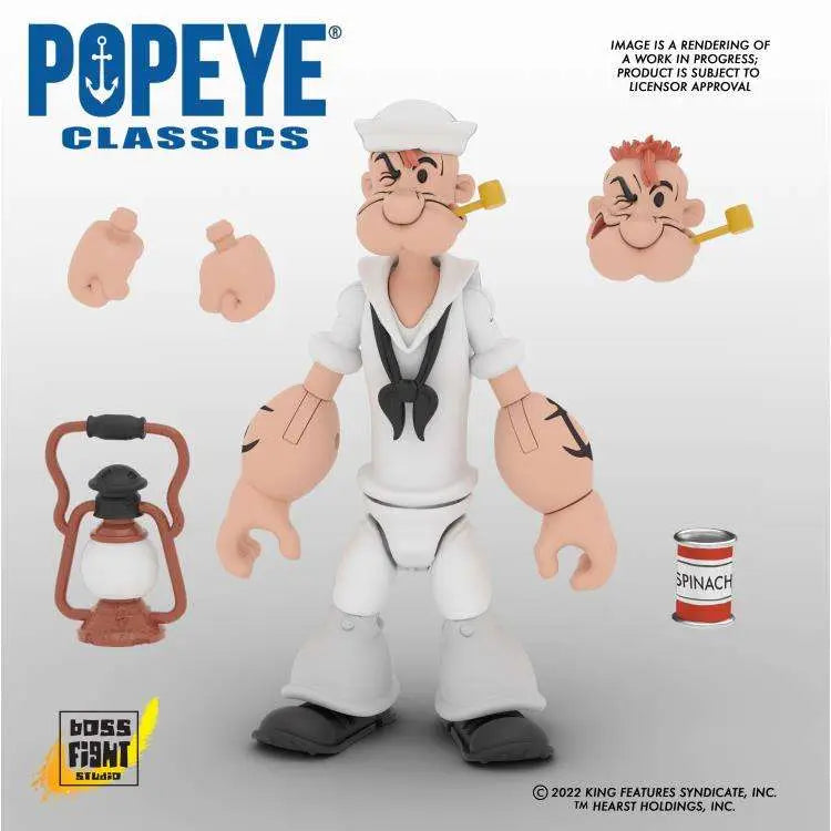 Boss Fight Studio Popeye Classics Wave 2: Popeye (Weißer Marine-Anzug) Actionfigur