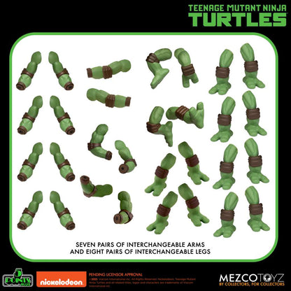 5 Points Teenage Mutant Ninja Turtles Figuren 9cm Deluxe-Set Mezco Toyz