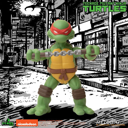 5 Points Teenage Mutant Ninja Turtles Figuren 9cm Deluxe-Set Mezco Toyz