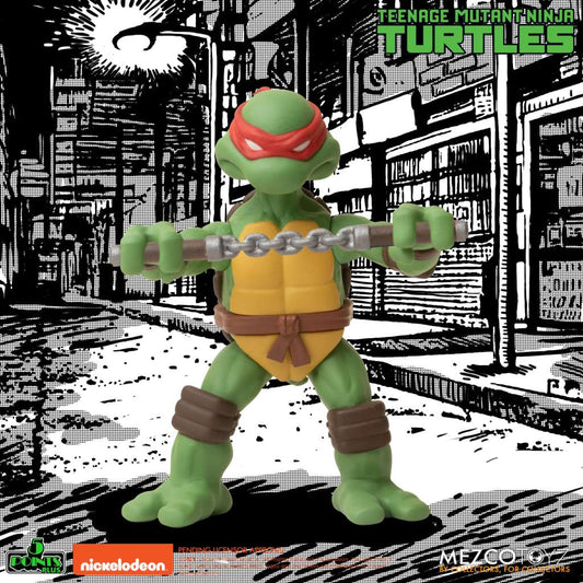 5 Points Teenage Mutant Ninja Turtles Figuren 9cm Deluxe-Set Mezco Toyz