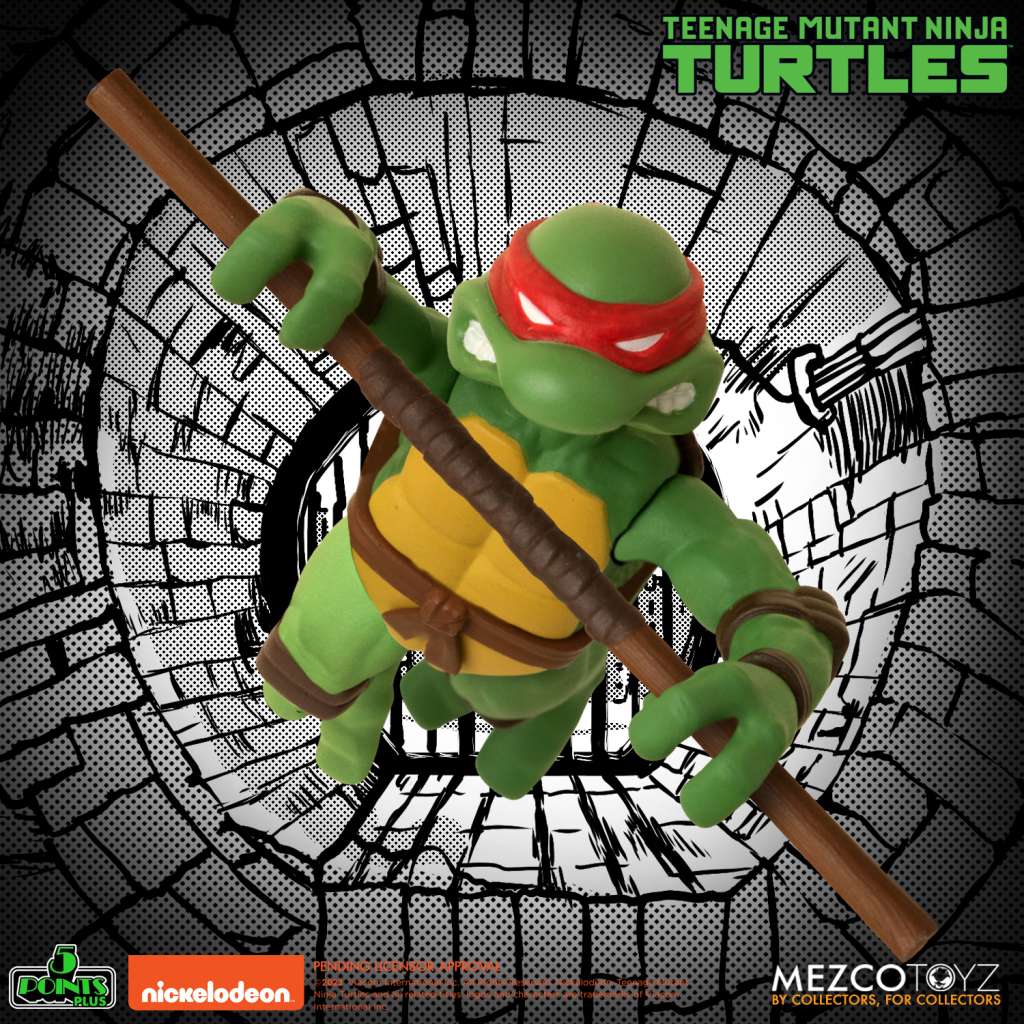 5 Points Teenage Mutant Ninja Turtles Figuren 9cm Deluxe-Set Mezco Toyz