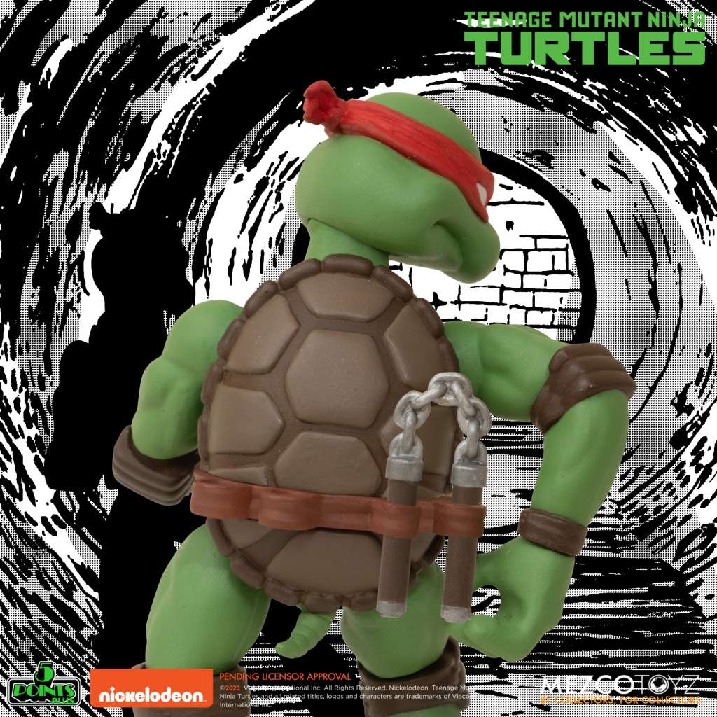 5 Points Teenage Mutant Ninja Turtles Figuren 9cm Deluxe-Set Mezco Toyz