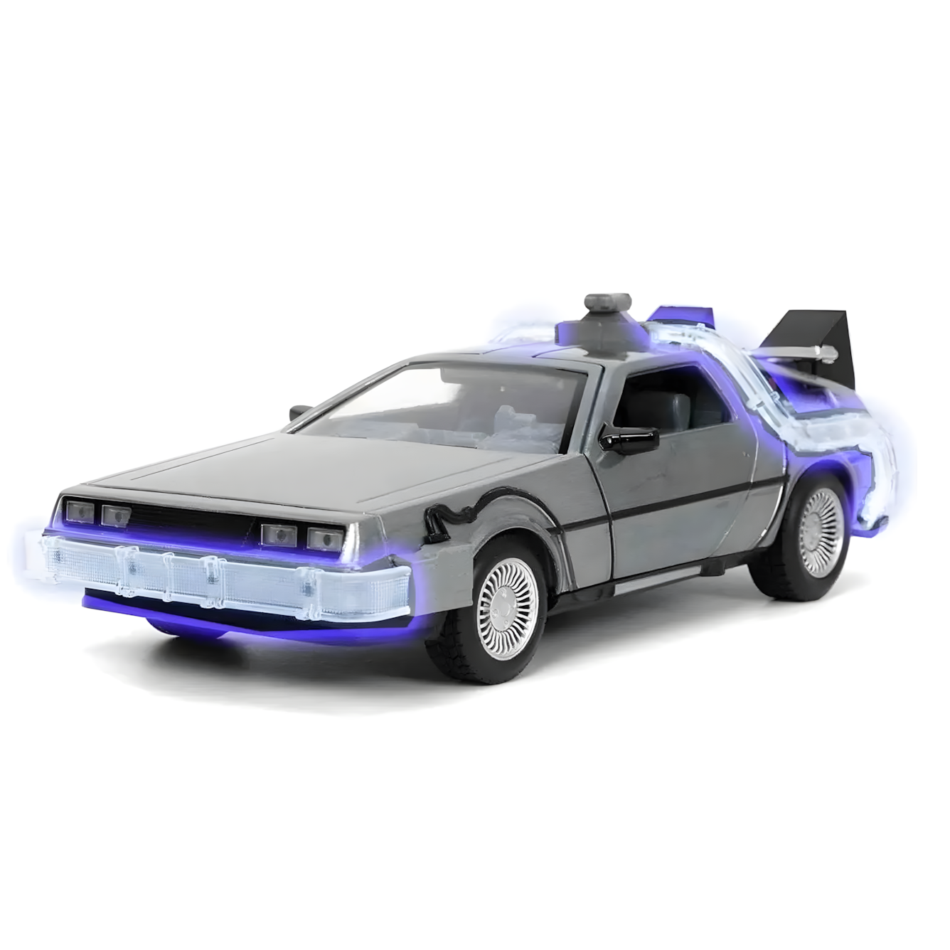 Zurück in die Zukunft II – DeLorean Time Machine 1:24 Die-Cast Modell mit Licht – Jada Toys