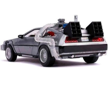 Zurück in die Zukunft II – DeLorean Time Machine 1:24 Die-Cast Modell mit Licht – Jada Toys