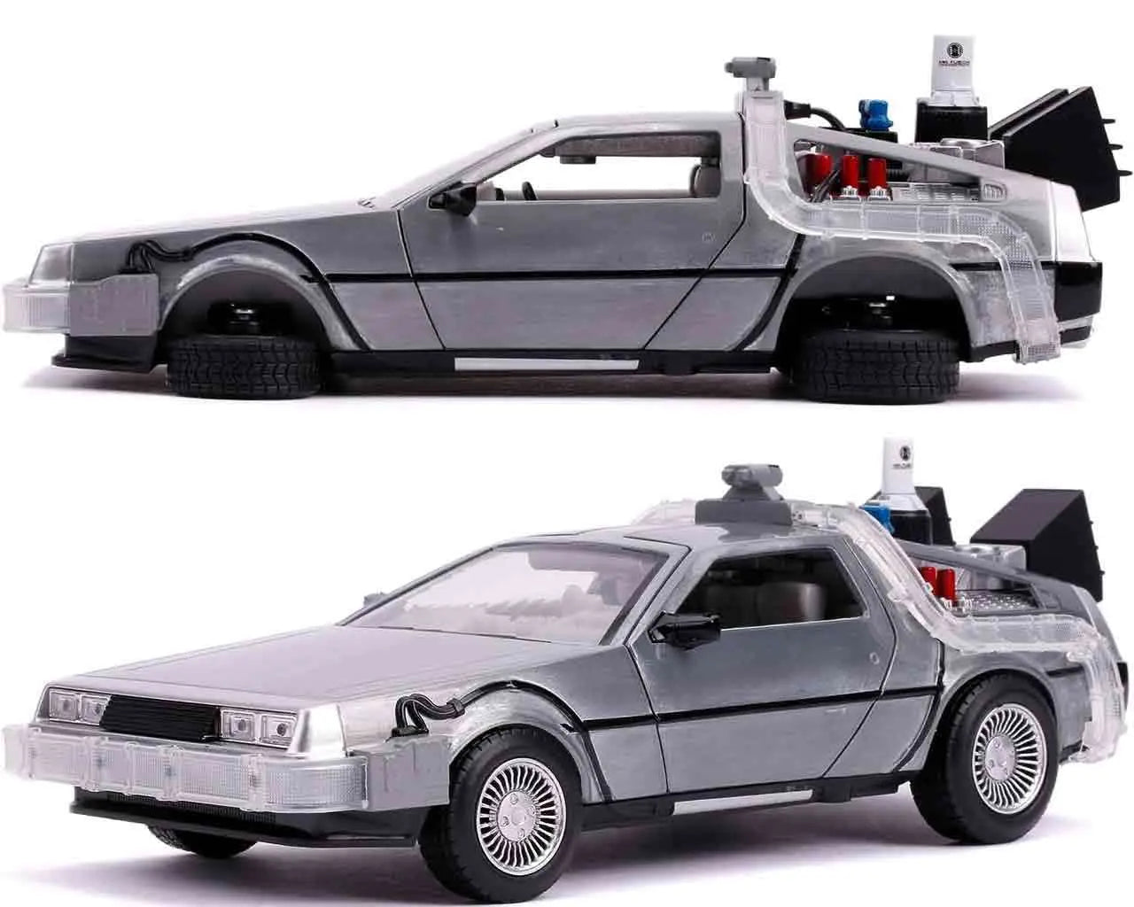 Zurück in die Zukunft II – DeLorean Time Machine 1:24 Die-Cast Modell mit Licht – Jada Toys