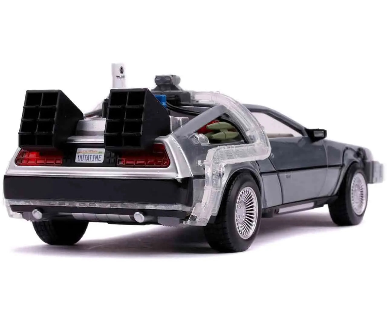 Zurück in die Zukunft II – DeLorean Time Machine 1:24 Die-Cast Modell mit Licht – Jada Toys