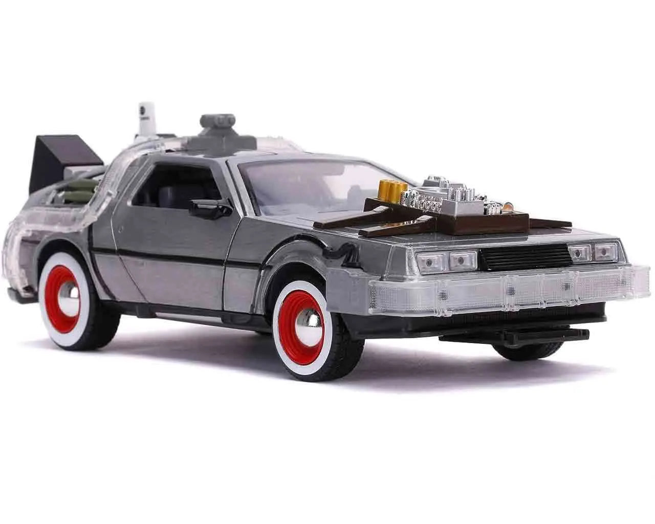 Zurück in die Zukunft III – DeLorean Time Machine 1:24 Die-Cast Modell mit LED – Jada Toys