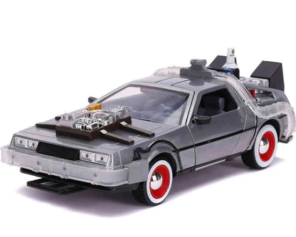 Zurück in die Zukunft III – DeLorean Time Machine 1:24 Die-Cast Modell mit LED – Jada Toys