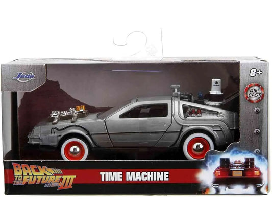 Zurück in die Zukunft III – DeLorean Time Machine 1:32 Die-Cast Modell – Jada Toys