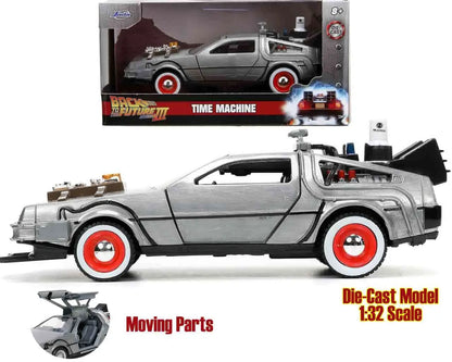 Zurück in die Zukunft III – DeLorean Time Machine 1:32 Die-Cast Modell – Jada Toys