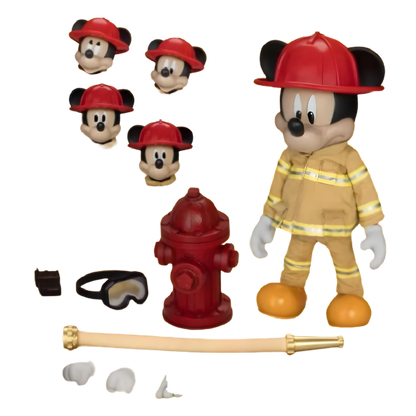 Beast Kingdom DAH-103 Mickey & Friends Mickey Mouse Feuerwehrmann – Actionfigur