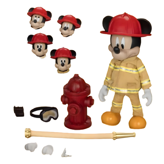 Beast Kingdom DAH-103 Mickey & Friends Mickey Mouse Feuerwehrmann – Actionfigur