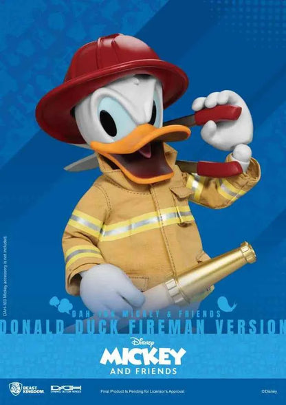 Beast Kingdom DAH-104 Mickey & Friends Donald Duck Feuerwehrmann – Actionfigur