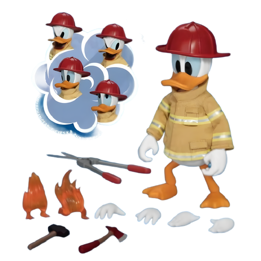 Beast Kingdom DAH-104 Mickey & Friends Donald Duck Feuerwehrmann – Actionfigur