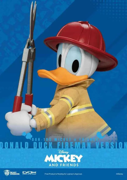 Beast Kingdom DAH-104 Mickey & Friends Donald Duck Feuerwehrmann – Actionfigur