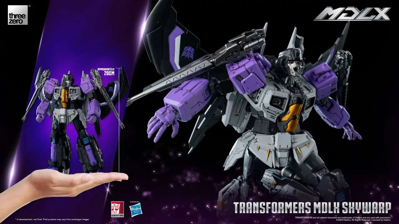 threezero Transformers: MDLX Skywarp – Sammler-Actionfigur (20 cm)