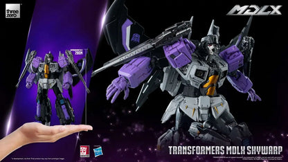 threezero Transformers: MDLX Skywarp – Sammler-Actionfigur (20 cm)