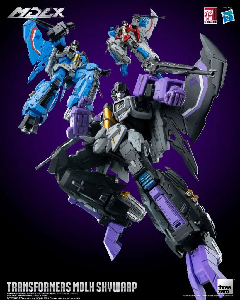 threezero Transformers: MDLX Skywarp – Sammler-Actionfigur (20 cm)