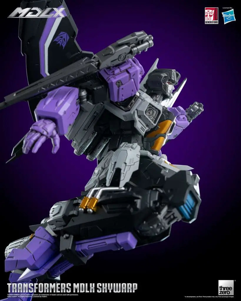 threezero Transformers: MDLX Skywarp – Sammler-Actionfigur (20 cm)