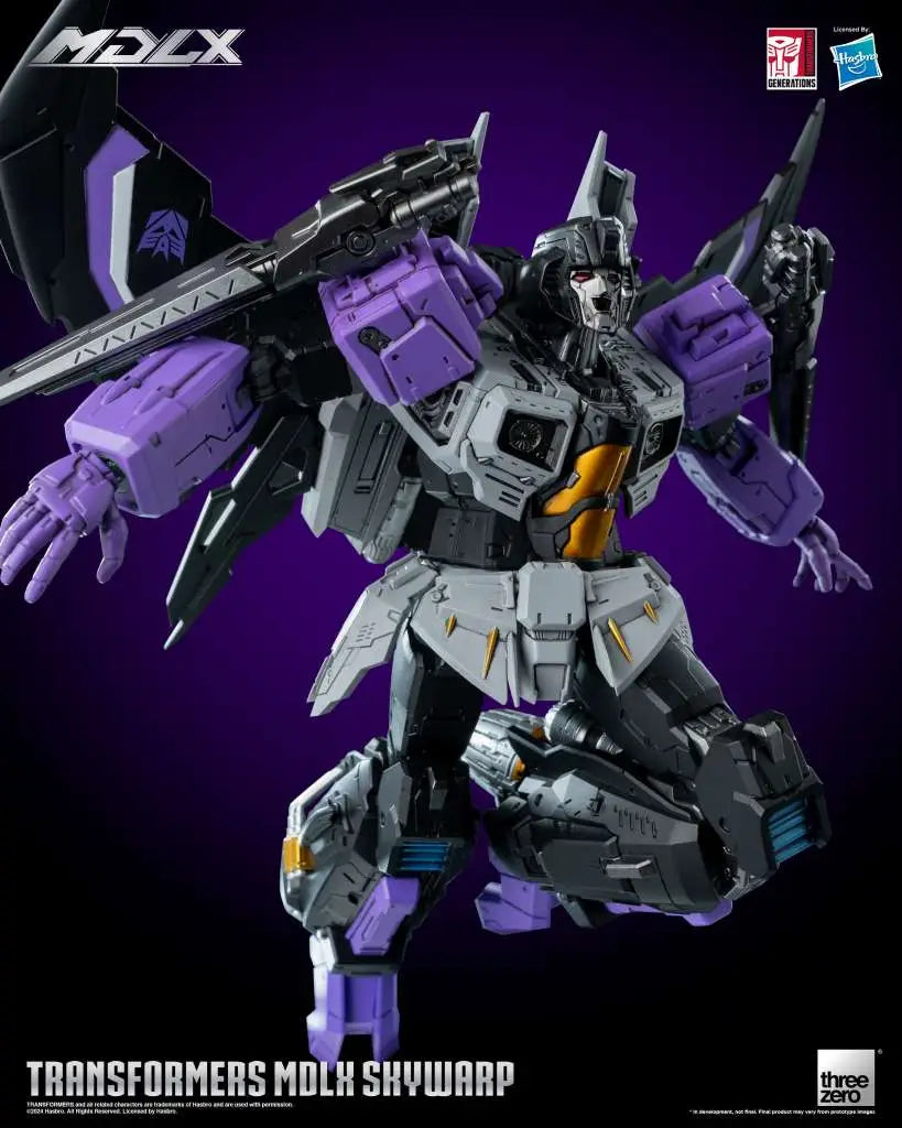 threezero Transformers: MDLX Skywarp – Sammler-Actionfigur (20 cm)