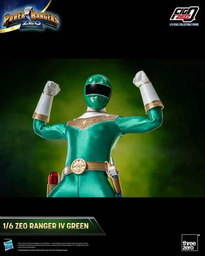 threezero FigZero Power Rangers Zeo: Zeo Ranger IV Green – 1/6 Sammlerfigur (30 cm) - Actionfigurenwelt - Actionfigur Sammlerstück
