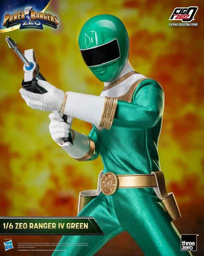 threezero FigZero Power Rangers Zeo: Zeo Ranger IV Green – 1/6 Sammlerfigur (30 cm) - Actionfigurenwelt - Actionfigur Sammlerstück