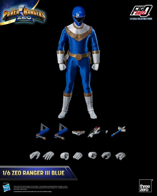 Power Rangers Figure Zeo Ranger III Blau 1/6 Actionfigur Threezero