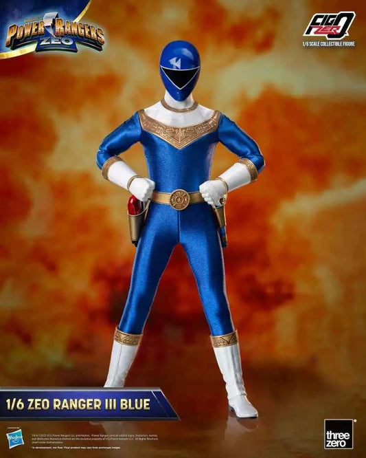 threezero FigZero Power Rangers Zeo: Zeo Ranger III Blue – 1/6 Sammlerfigur (30 cm) - Actionfigurenwelt - Actionfigur Sammlerstück