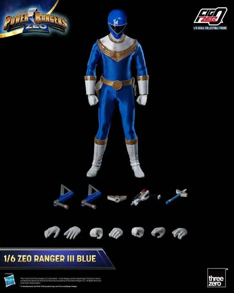 threezero FigZero Power Rangers Zeo: Zeo Ranger III Blue – 1/6 Sammlerfigur (30 cm) - Actionfigurenwelt - Actionfigur Sammlerstück