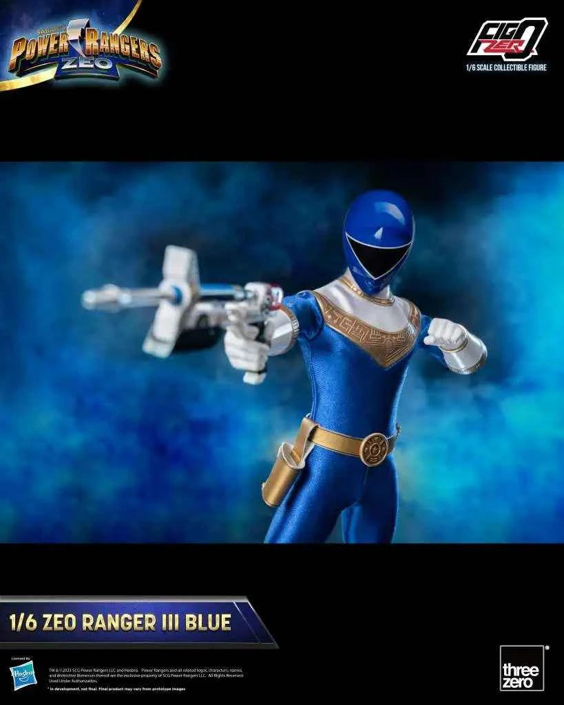 threezero FigZero Power Rangers Zeo: Zeo Ranger III Blue – 1/6 Sammlerfigur (30 cm) - Actionfigurenwelt - Actionfigur Sammlerstück