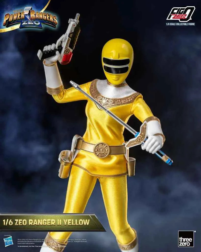 threezero FigZero Power Rangers Zeo: Zeo Ranger II Yellow – 1/6 Sammlerfigur (30 cm) - Actionfigurenwelt - Actionfigur Sammlerstück