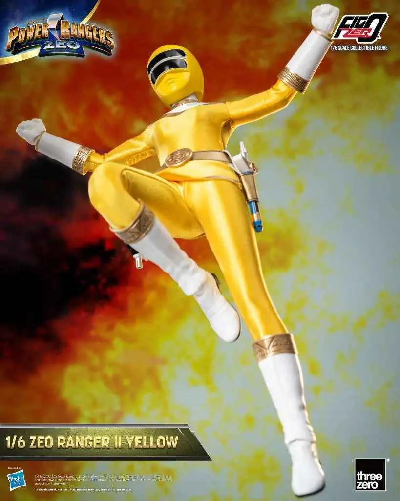 threezero FigZero Power Rangers Zeo: Zeo Ranger II Yellow – 1/6 Sammlerfigur (30 cm) - Actionfigurenwelt - Actionfigur Sammlerstück